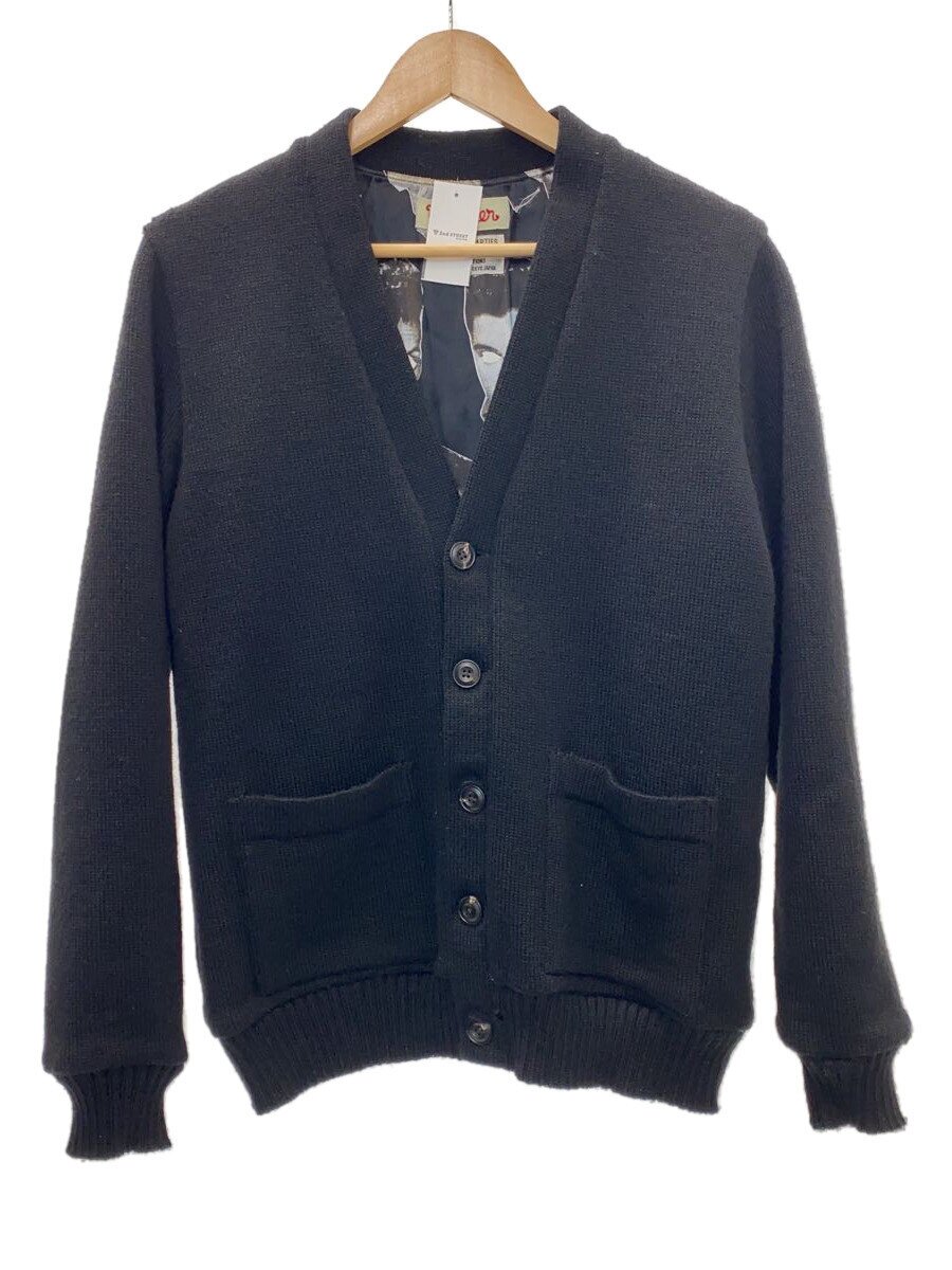【中古】WACKO MARIA◆ジレー(朦々たる)/M/羊毛/BLK/13AW-KNT-22【メンズウェア】