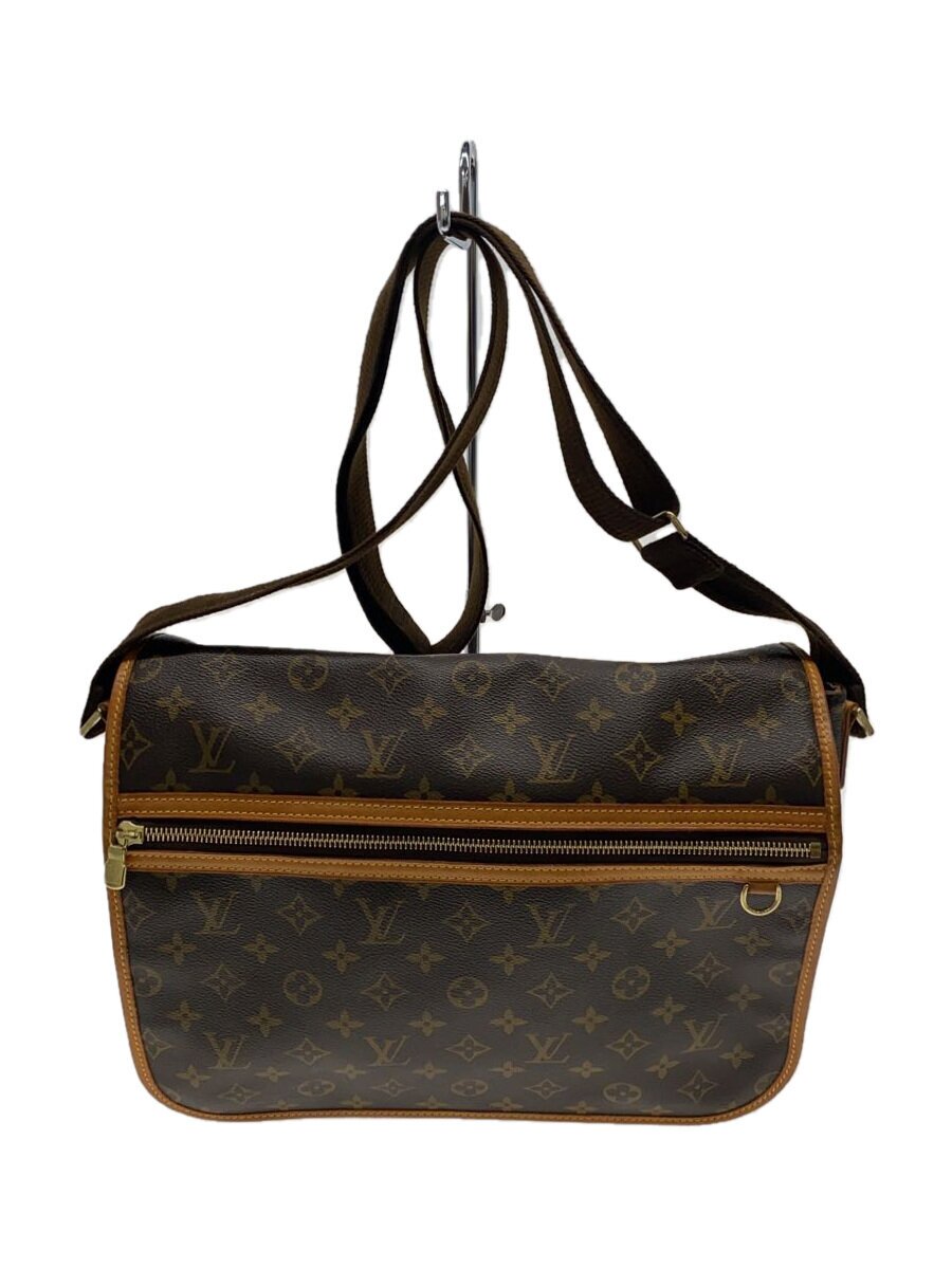 【中古】LOUIS VUITTON◆飛脚屋GM・ボスフォール_モノグラム・帆布_BRW/PVC/BRW【御徒面子】