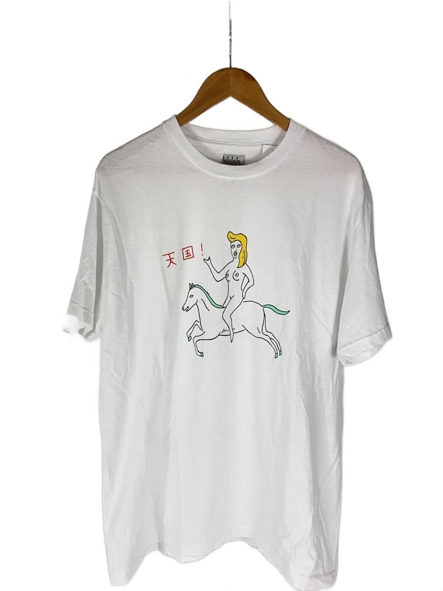 【中古】WACKO MARIA◆プルオーバー/L/綿織物/WHT【メンズウェア】