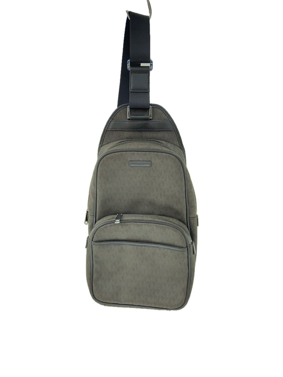 【中古】MICHAEL KORS◆一ショルダーバッグ/なめし革/BRW/総柄/33F7MMNC8B【御徒面子】