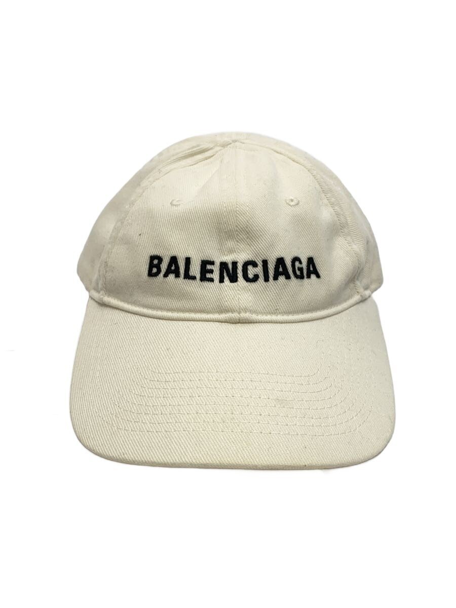 【中古】BALENCIAGA◆旗がしら/L/綿織物/WHT/無地/メンズ【服飾雑貨他】