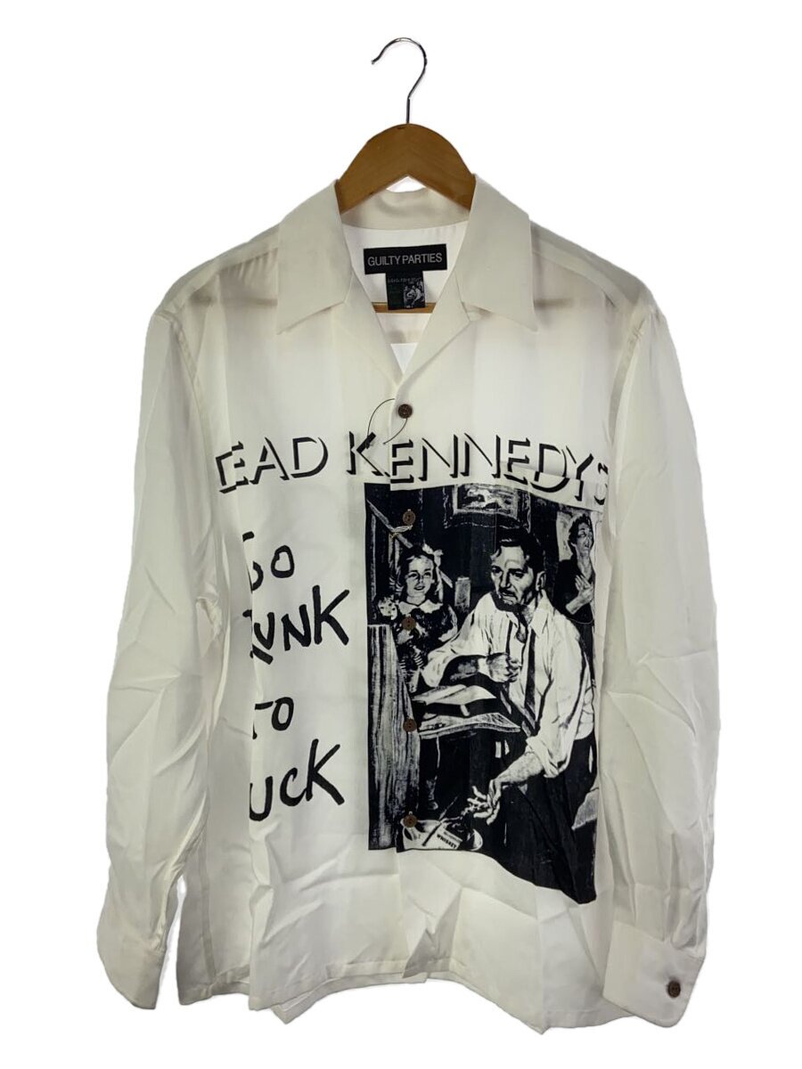 【中古】The Guilty Parties◆DEAD KENNEDYS/長袖プルオーバー/M/--/WHT/刷り上げる/DEADKENNEDYS-WM-HI01【メンズウェア】