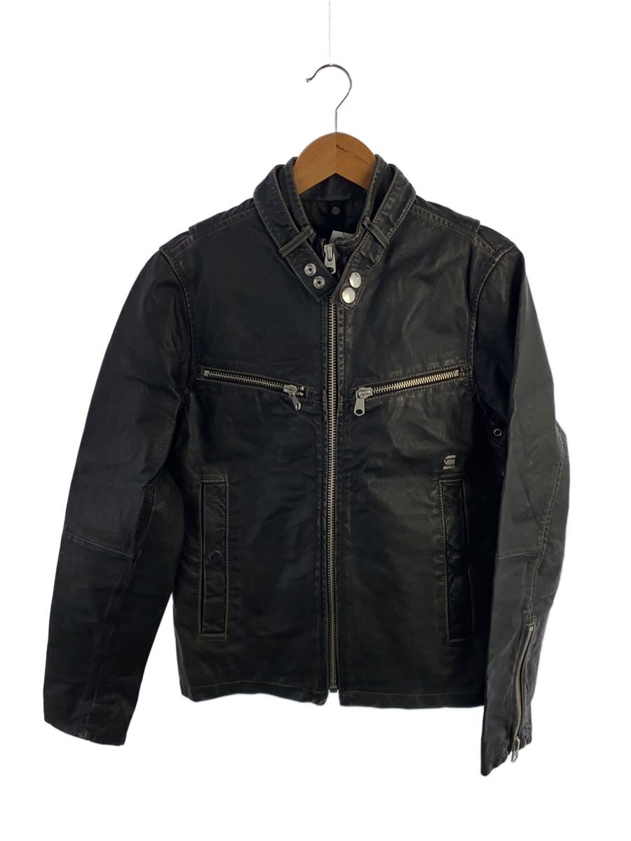 【中古】G-STAR RAW◆ENGINE LEATHER JKT/Y2K/S/豚革/BLK/82573F【メンズウェア】|2nd STREET 店