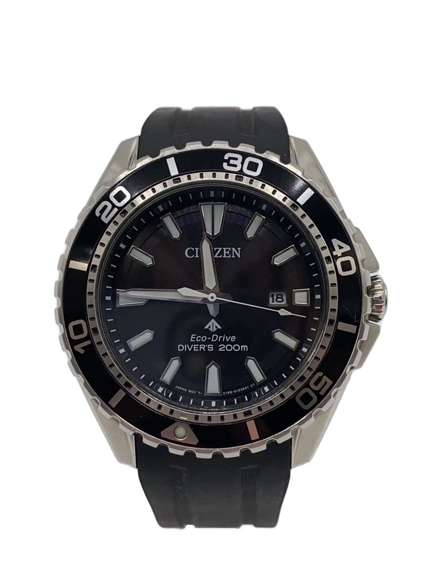 【中古】CITIZEN◆腕時計/アナログ/ラバー/BLK/BLK/E168-003FR01//【服飾雑貨他】|2nd STREET 店