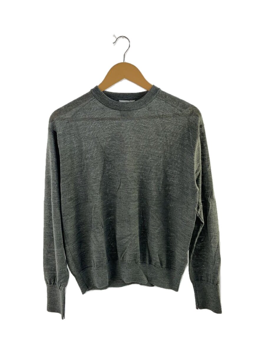 【中古】ATON◆25ss/RAMIE WOOL クルーネックセーター/38/ウール/GRY/AG GM 0127【レディースウェア】｜2ｎｄ STREET 店
