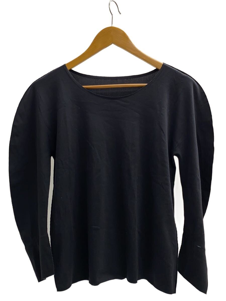 【中古】PLEATS PLEASE ISSEY MIYAKE◆長袖カットソー/3/ナイロン/黒いこと/PP72LK914【レディース御召しもの】
