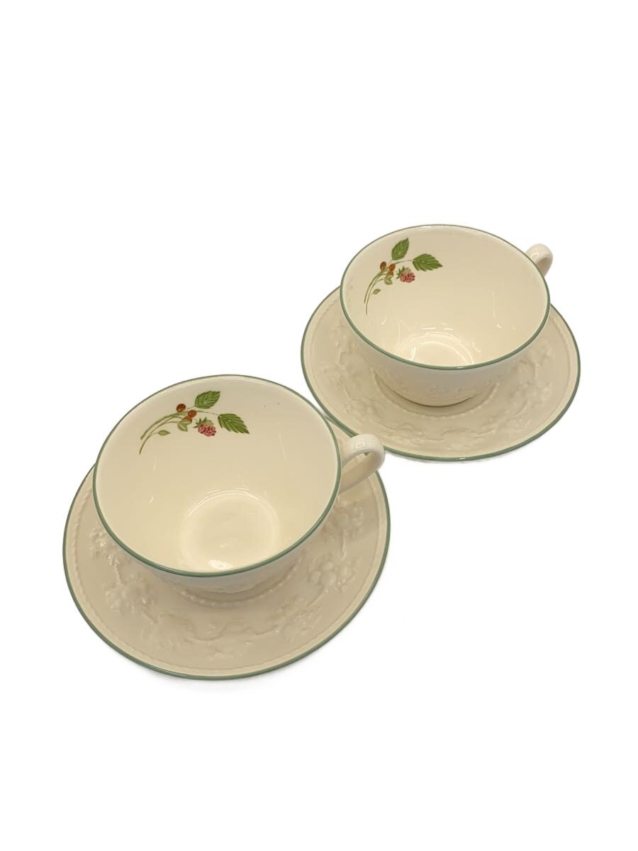 【中古】WEDGWOOD◆カップ&ソーサー/4点セット/WHT【キッチン用品】