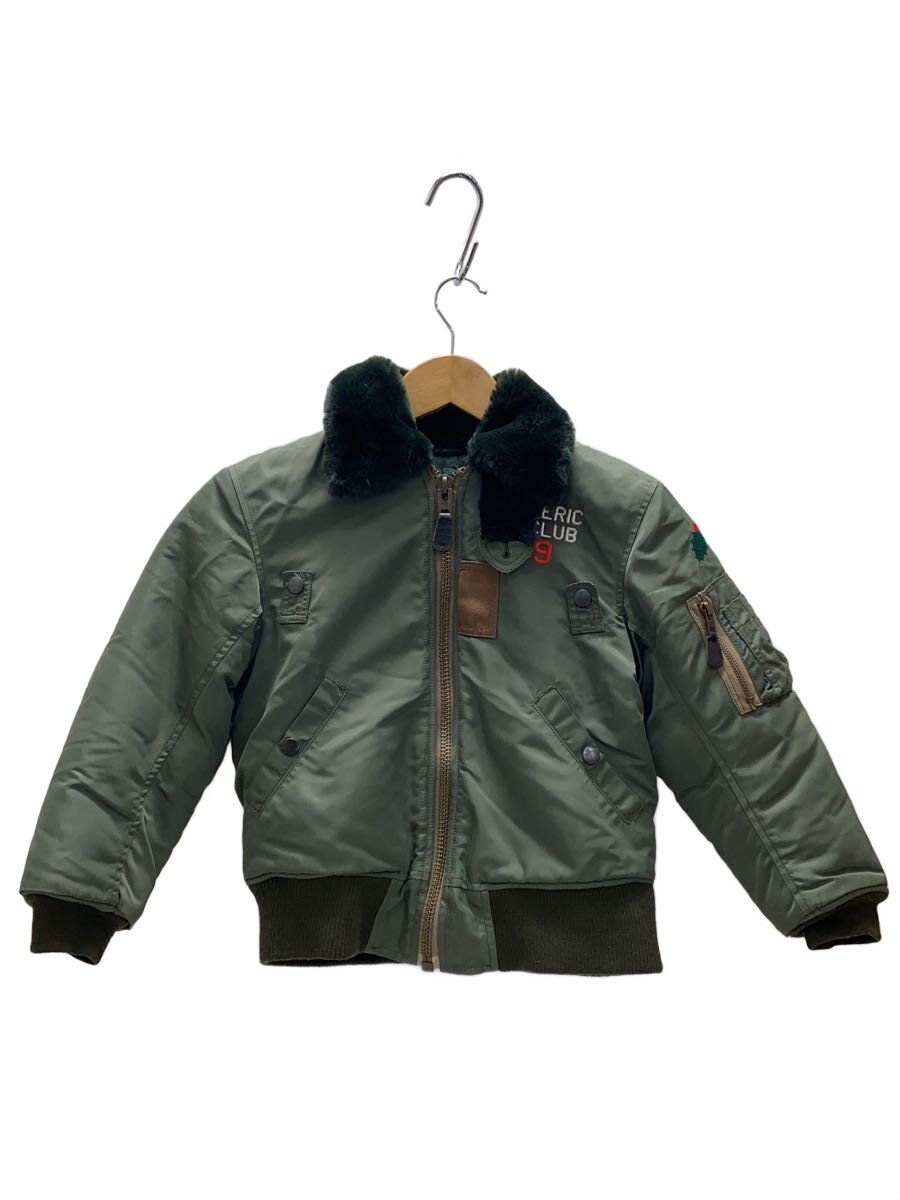 【中古】HYSTERIC GLAMOUR◆上衣/130珊/ナイロン/KHK【キッズ】