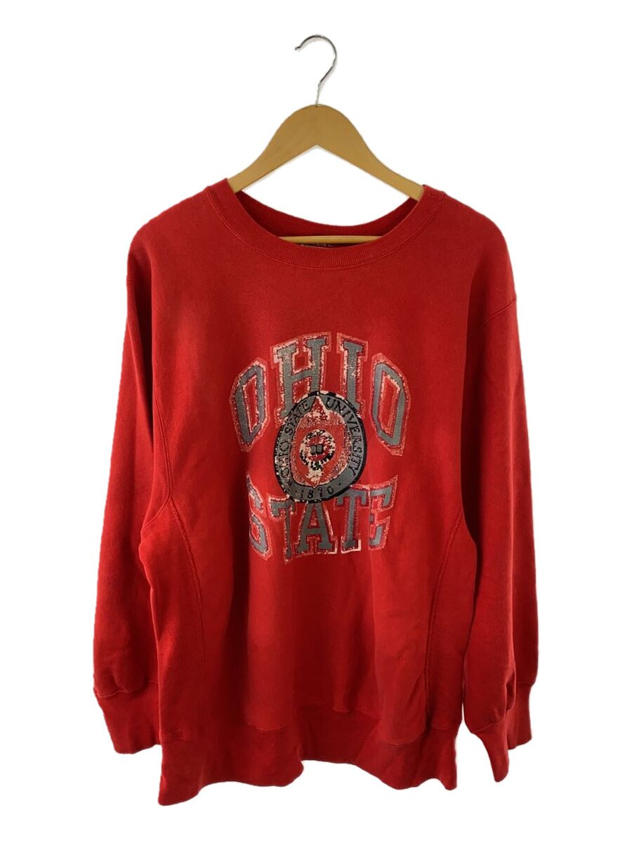 【中古】Champion◆流汗/XL/綿織物/RED/80ｓ/OHIO STATE//【メンズウェア】