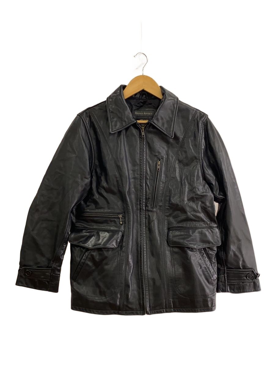 【中古】BANANA REPUBLIC◆なめし革上衣・上衣/S/なめし革/GRY//【メンズウェア】