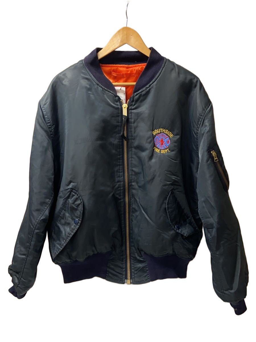 【中古】MILITARY◆Vintage/80s/TYPE:MA-1/民間品/SIZE:L/ナイロン/米国海軍//【メンズウェア】