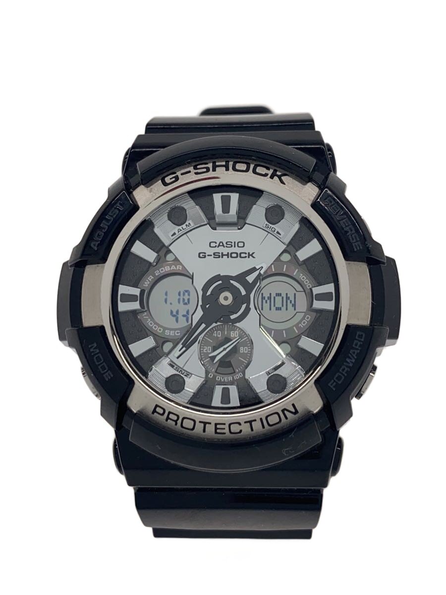 【中古】CASIO◆ウォッチ/デジアナ/思われ人/BLK/BLK/GA-200BW【服飾雑貨他】