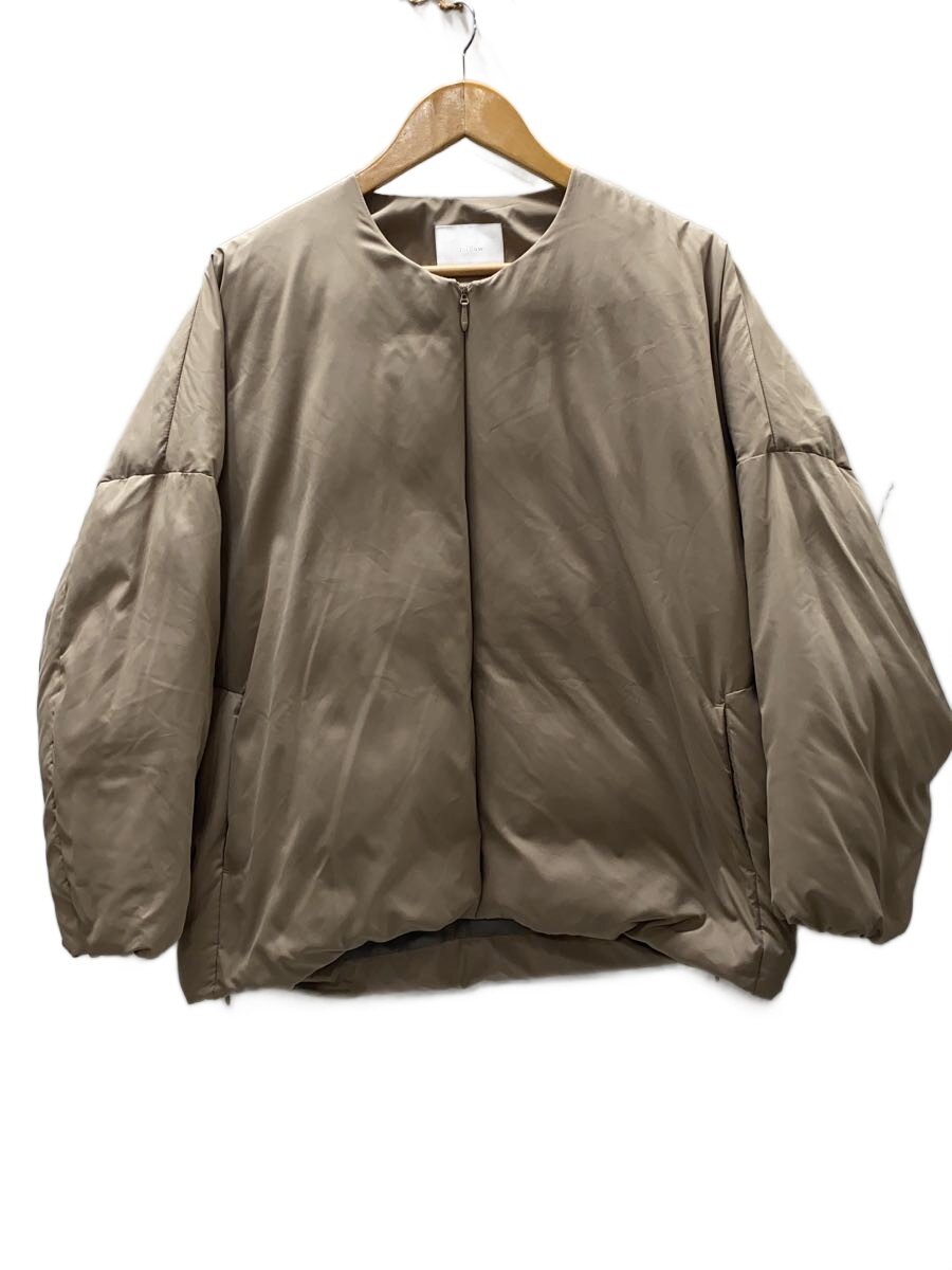 【中古】miffew◆OVER DOWN JACKET/落ちこむ上衣/1/ポリエステル/BEG/FEW23WJK5111【レディース御召しもの】