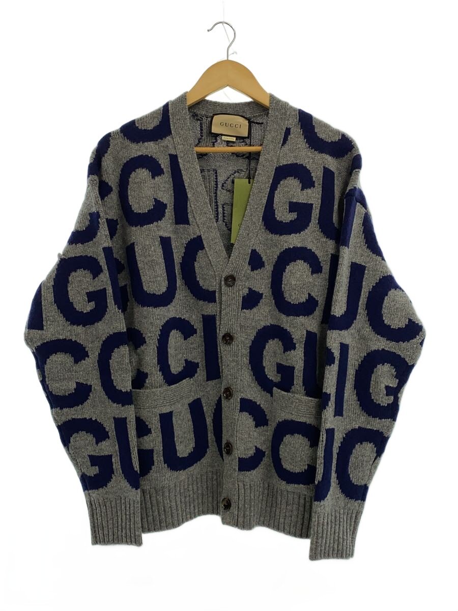 【中古】GUCCI◆カーディガン(厚手)/L/ウール/GRY/771707【メンズウェア】|2nd STREET 店