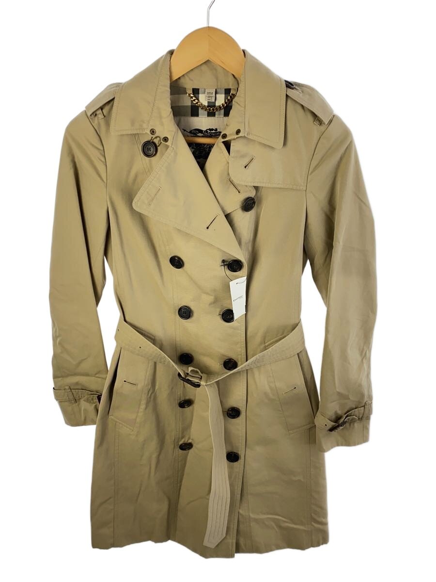 【中古】BURBERRY◆SANDRINGHAM LONG/トレンチコート/38/綿織物/3900547【レディース御召しもの】