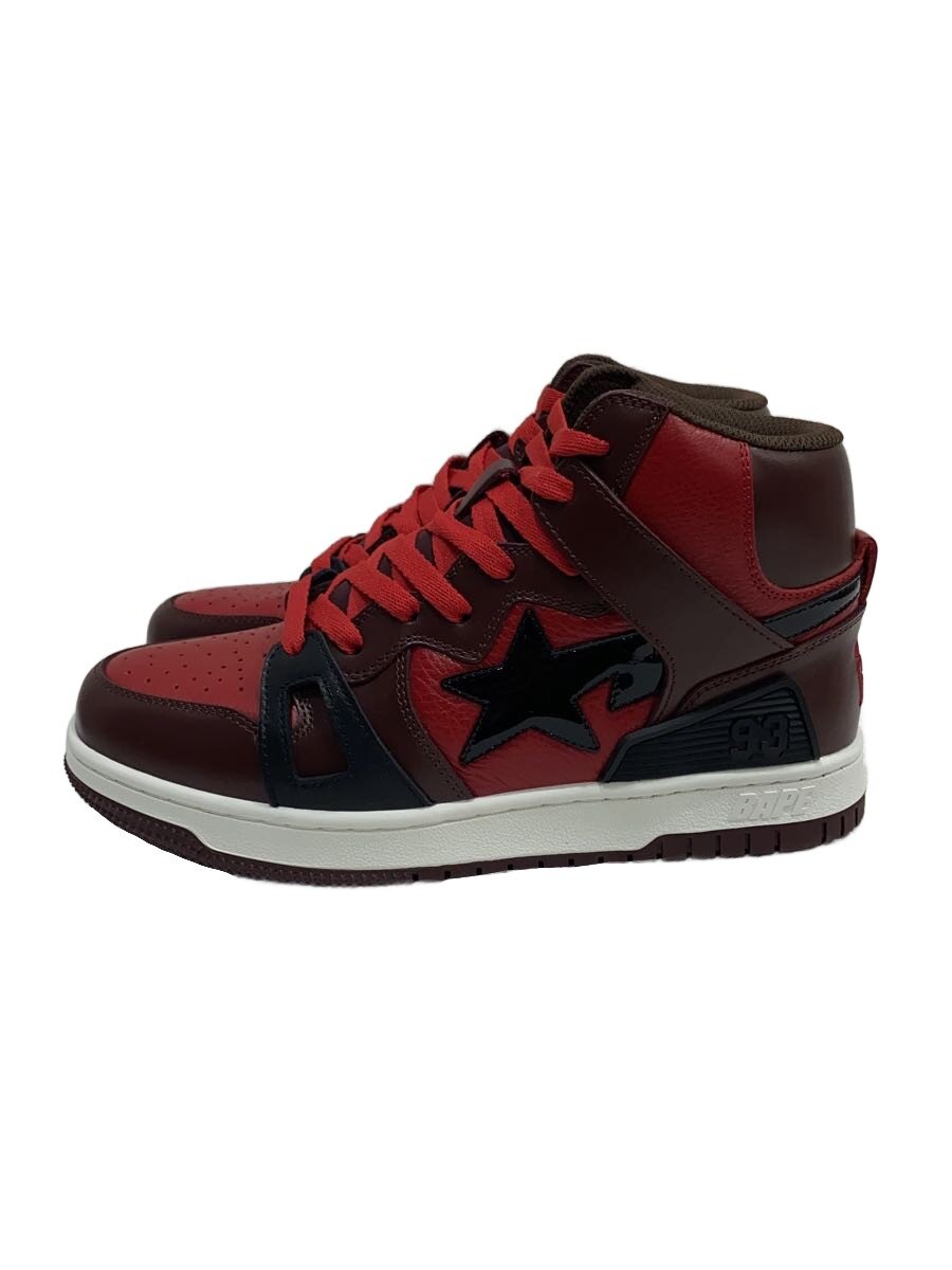 【中古】BAPE STA!◆BAPE STA 93 HI/シューズ/26珊/RED【シューズ】