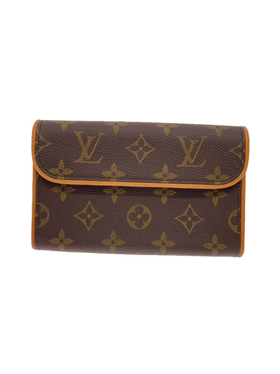 【中古】LOUIS VUITTON◆ポシェット・フロランティーヌ_モノグラム・帆布/PVC/BRW【御徒面子】