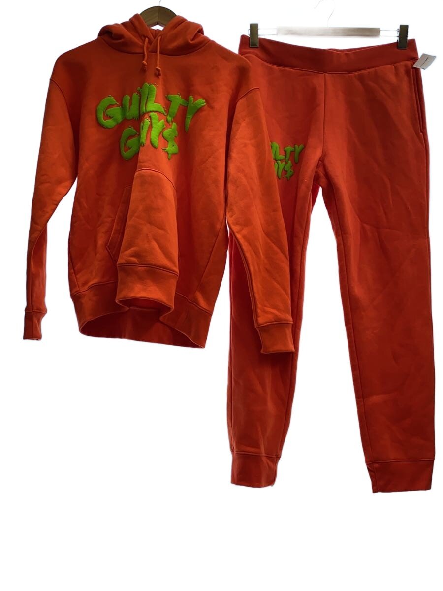【中古】GUILTY GUYS◆セットアップ/L/綿織物/ORN【メンズウェア】