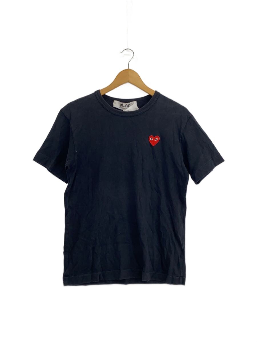 【中古】PLAY COMME des GARCONS◆プルオーバー/M/綿織物/BLK/無地/AZ-T108【メンズウェア】