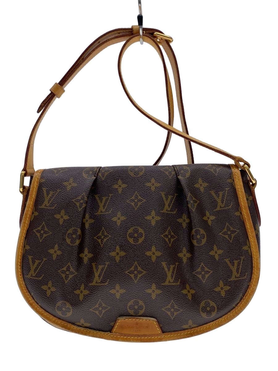 【中古】LOUIS VUITTON◆メニルモンタンPM_モノグラム・帆布/PVC/BRW【御徒面子】