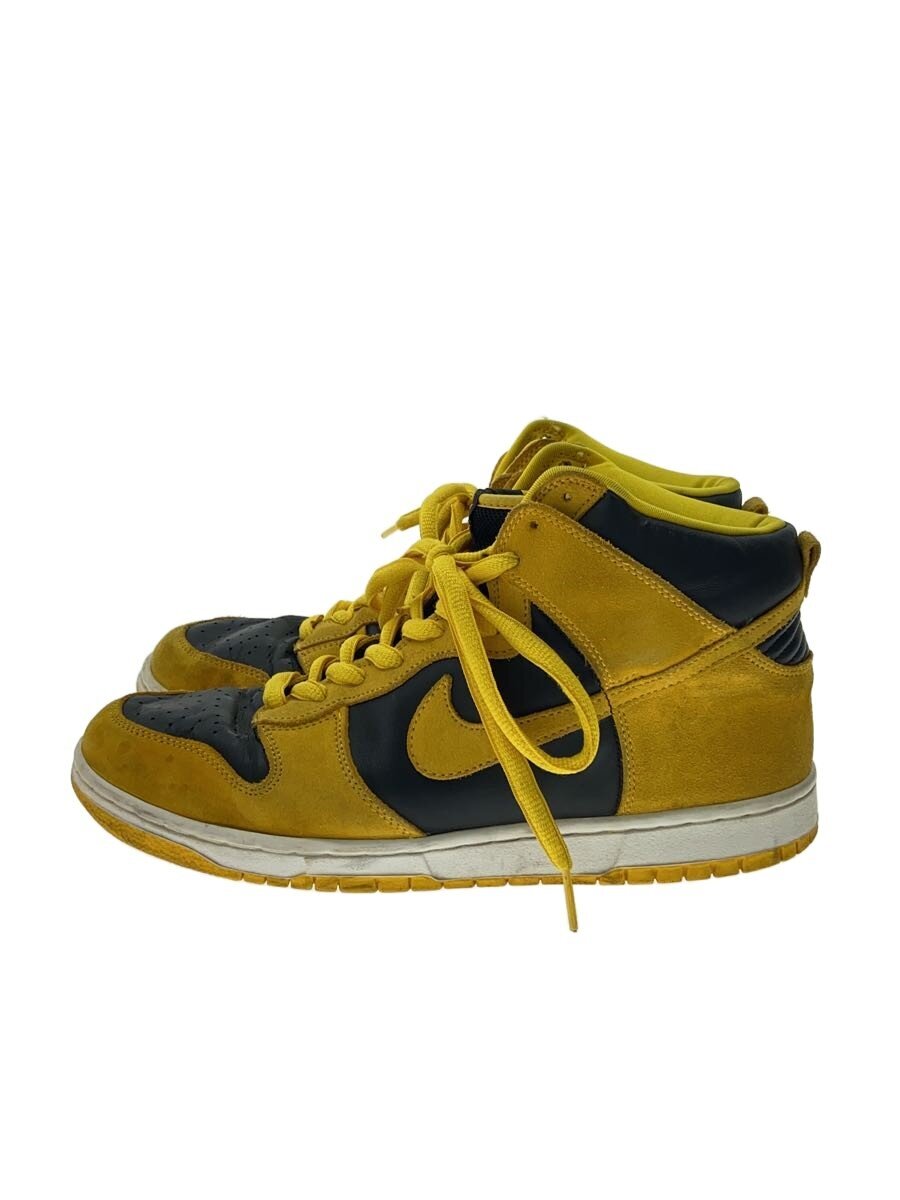 【中古】NIKE◆ハイカットスニーカー/29.5糎/YLW/305050-071【シューズ】