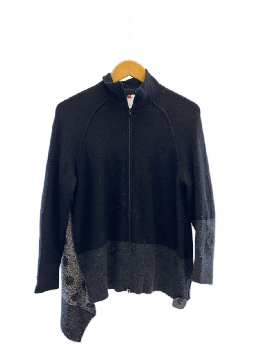 【中古】Y’s◆編み物・ティーシャツ(薄っぺら)/2/羊毛/BLK/無地/YC-K78-581【レディース御召しもの】