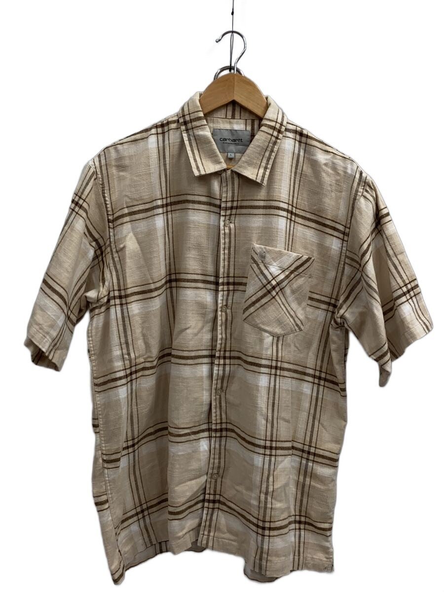 【中古】Carhartt◆半袖プルオーバー/L/綿織物/BRW/読み合わせる/I033031【メンズウェア】