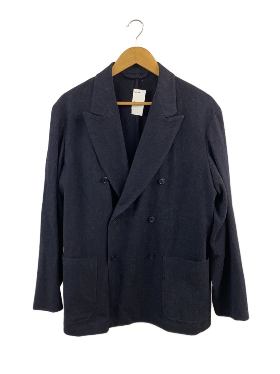 【中古】COMOLI◆テーラードジャケット/2/毛糸/NVY/Y03-01008/? NULL ?【メンズウェア】