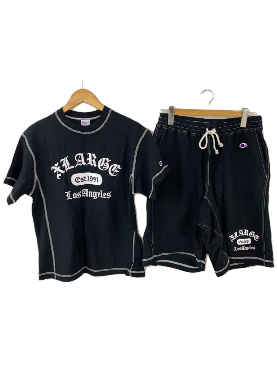 【中古】Champion◆セットアップ/S/綿織物/BLK/無地/C8-B353【メンズウェア】
