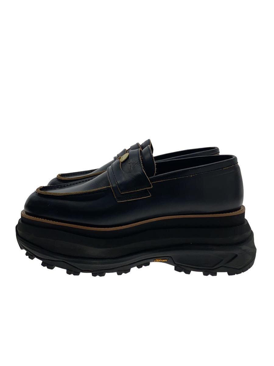 【中古】sacai◆25ss coinloafer/置き目毛皮/43/BLK/なめし革//【シューズ】