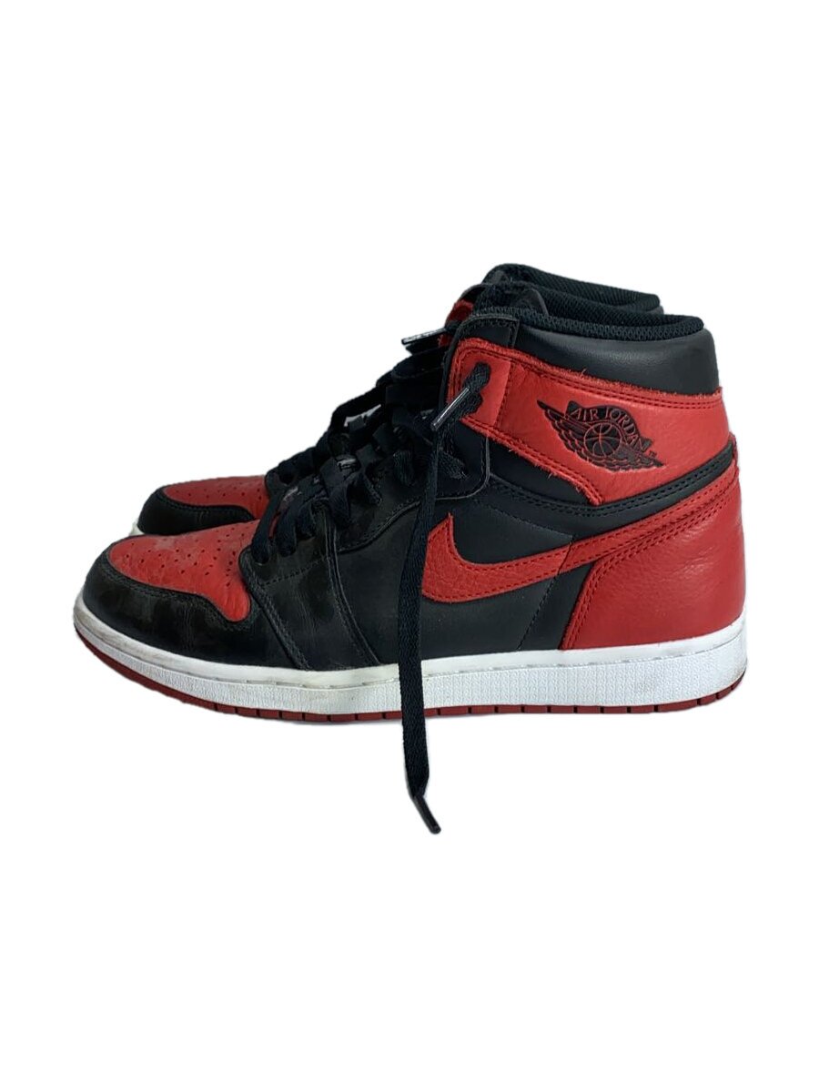 【中古】NIKE◆AIR JORDAN 1 RETRO HIGH OG/エアジョーダン1レトロハイ/黒いこと/27.5糎/BLK//【シューズ】