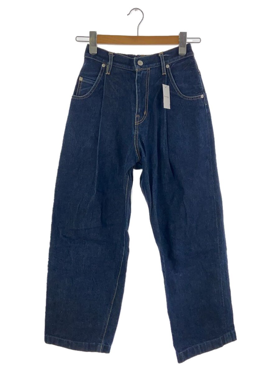 【中古】NEON SIGN◆Wide denim slacks Rigid/下つ方/42/ジーンズ/綿織物/無地/N0343【メンズウェア】