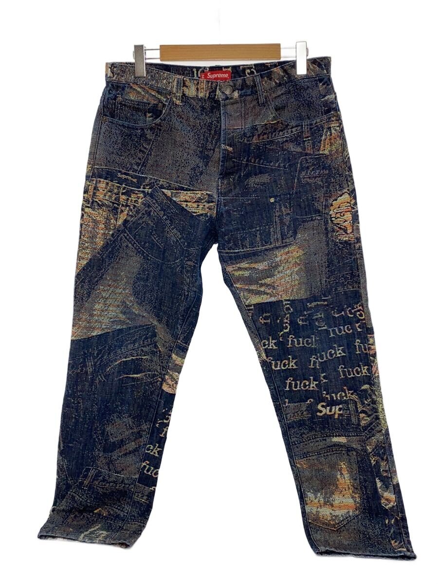 【中古】Supreme◆下つ方/34/ジーンズ/IDG【メンズウェア】