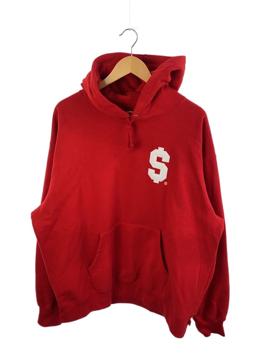 【中古】Supreme◆パーカー/L/綿織物/RED【メンズウェア】