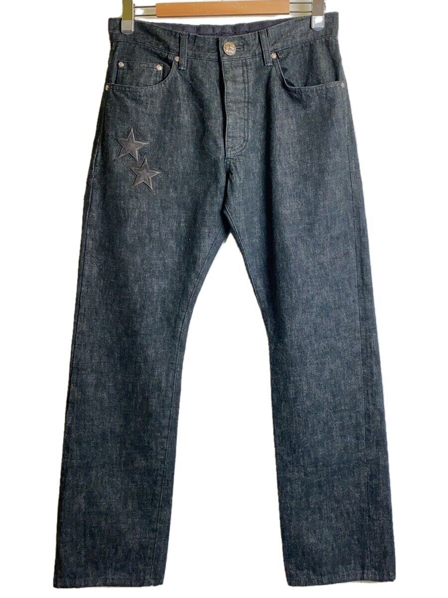 【中古】CHROME HEARTS◆下つ方/32/ジーンズ/BLK【メンズウェア】
