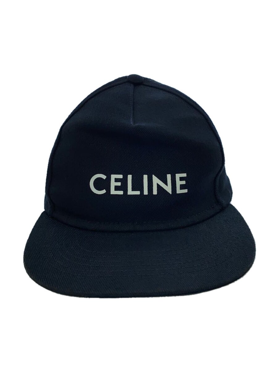 【中古】CELINE◆野球旗がしら/M/綿織物/BLK/無地/メンズ【服飾雑貨他】