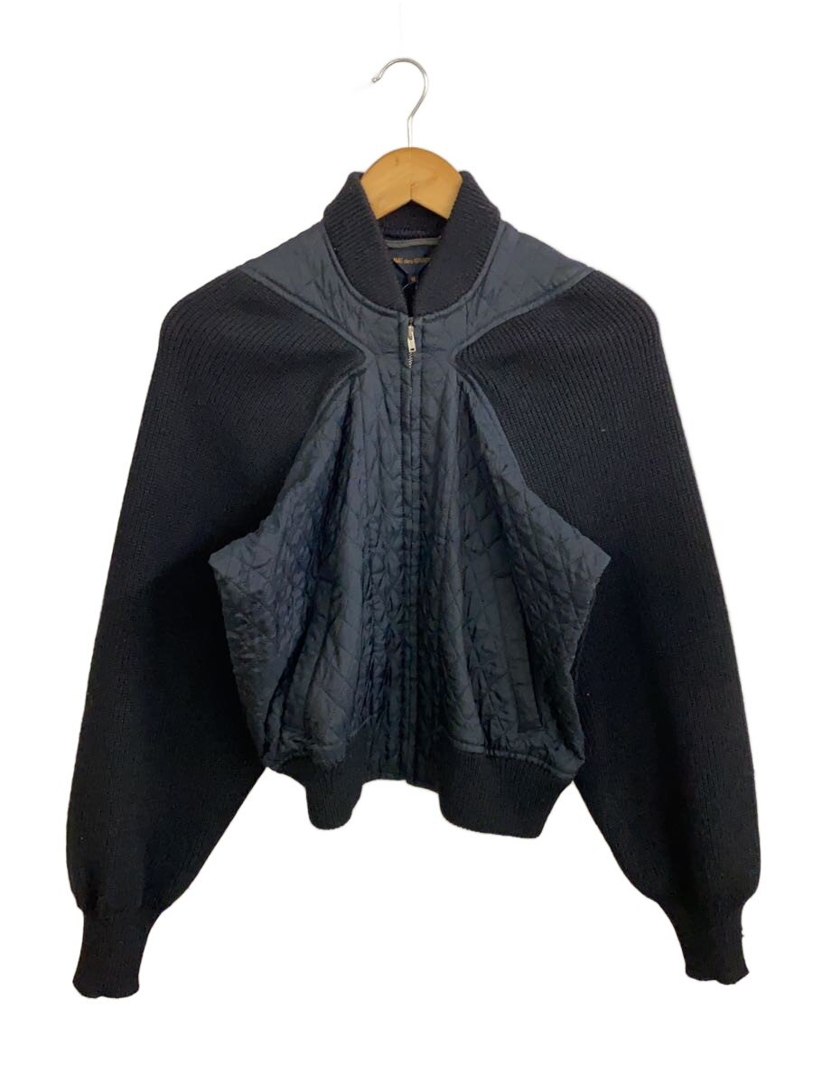 【中古】COMME des GARCONS◆キルティング上衣/M/--/BLK/無地【レディース御召しもの】