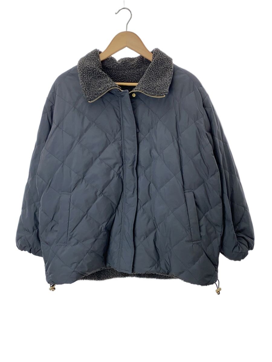 【中古】TAION◆リバーシブルボアダウン/L/ポリエステル/BLK/コマーシャル UM CW 0401【レディース御召しもの】