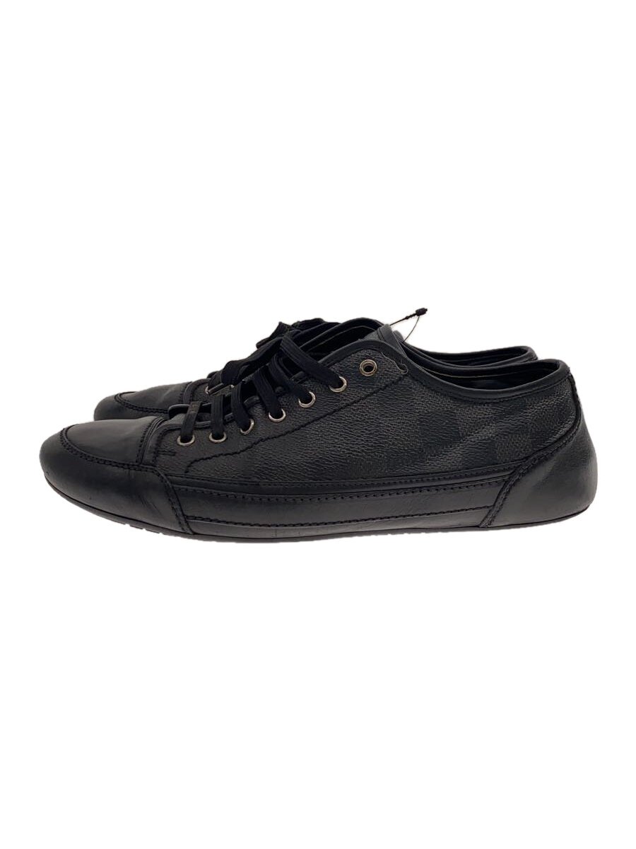 【中古】LOUIS VUITTON◆ローカットスニーカー/UK6.5/BLK/PVC/BA0058【シューズ】
