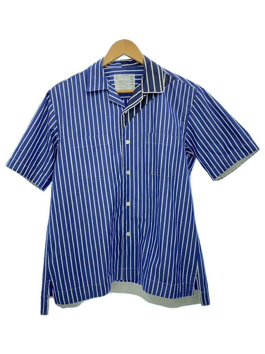 【中古】sacai◆半袖シャツ/1/コットン/BLU/ストライプ/21-02495m【メンズウェア】｜2ｎｄ STREET 店
