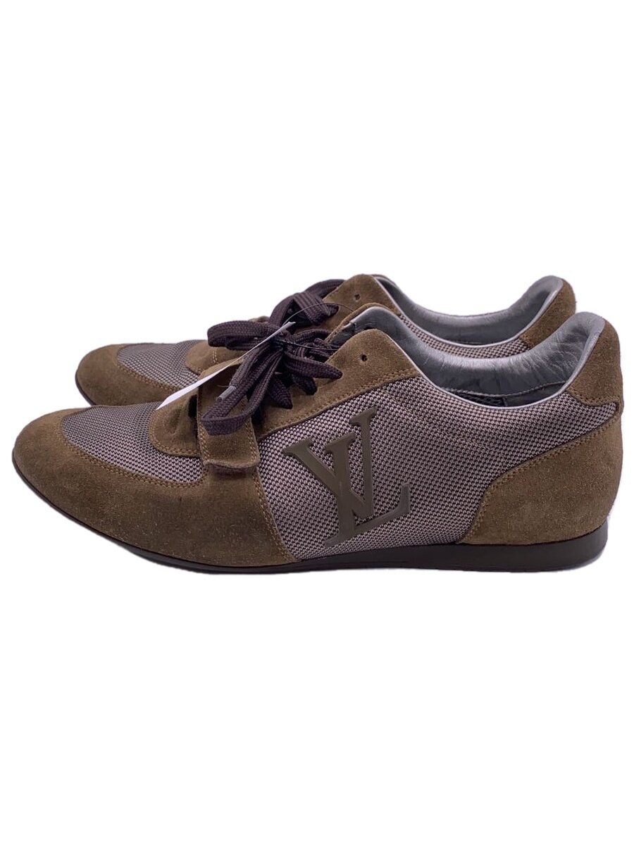 【中古】LOUIS VUITTON◆ローカットスニーカー/UK7/BRW/スウェード/GO0150【シューズ】
