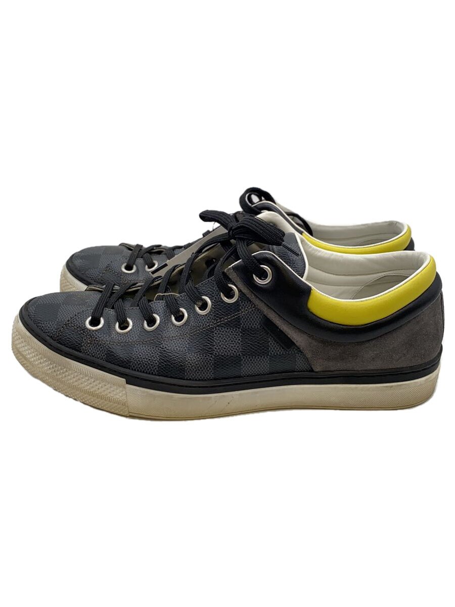【中古】LOUIS VUITTON◆ローカットスニーカー/UK6.5/BLK/PVC/MS0115//【シューズ】