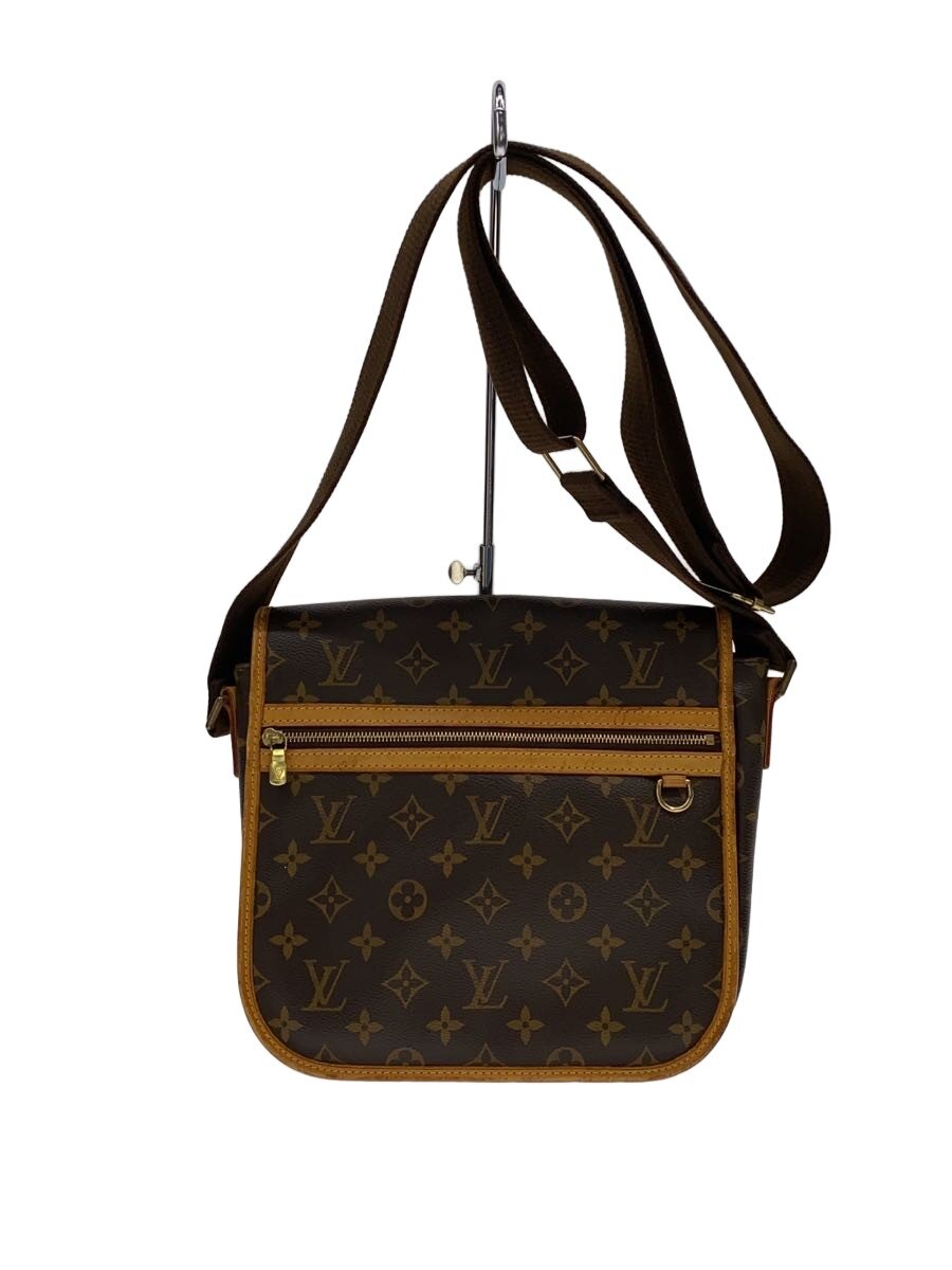 【中古】LOUIS VUITTON◆伝達人PM・ボスフォール_モノグラム・帆布/PVC/BRW【御徒面子】
