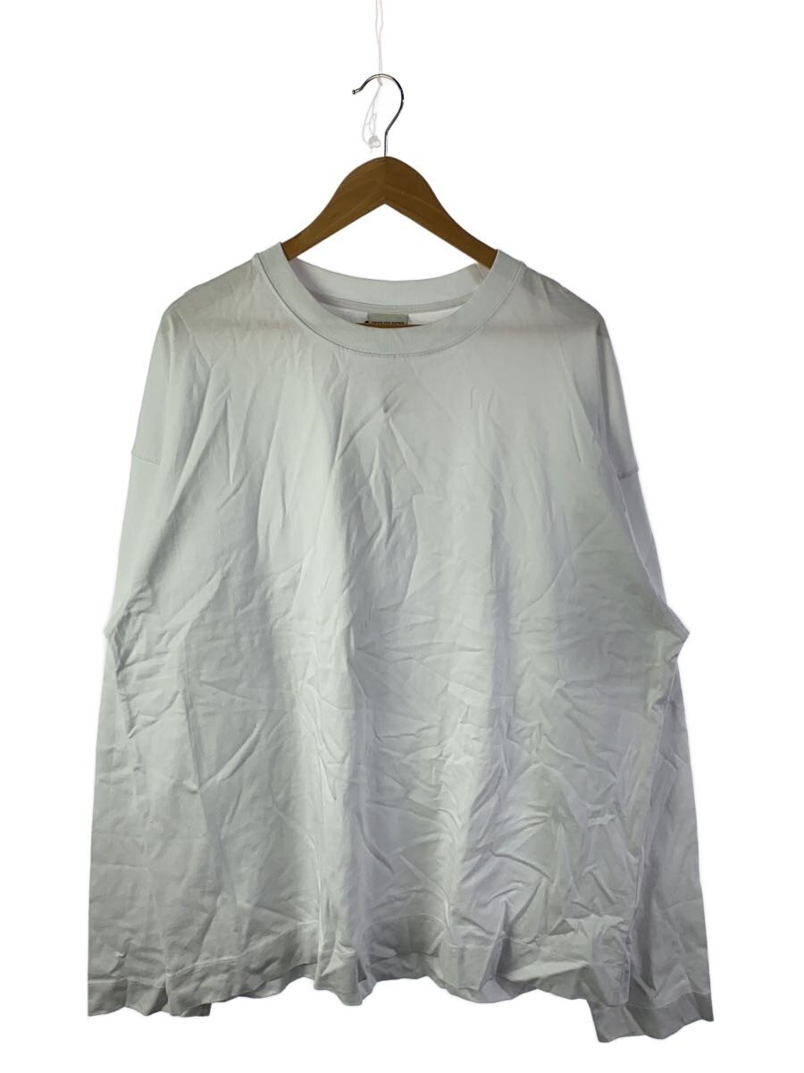 【中古】DRIES VAN NOTEN◆24SS/オーバーサイズシャツ/長袖Tシャツ/L/コットン/WHT【メンズウェア】|2nd STREET 店