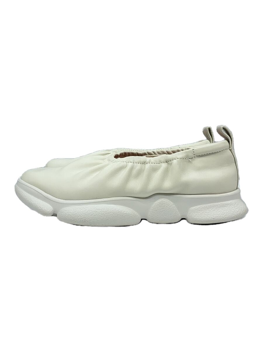 【中古】camper◆KARST/カースト/フラットシューズ/バレエシューズ/38/WHT/レザー/K201588-002【シューズ】|2nd STREET 店
