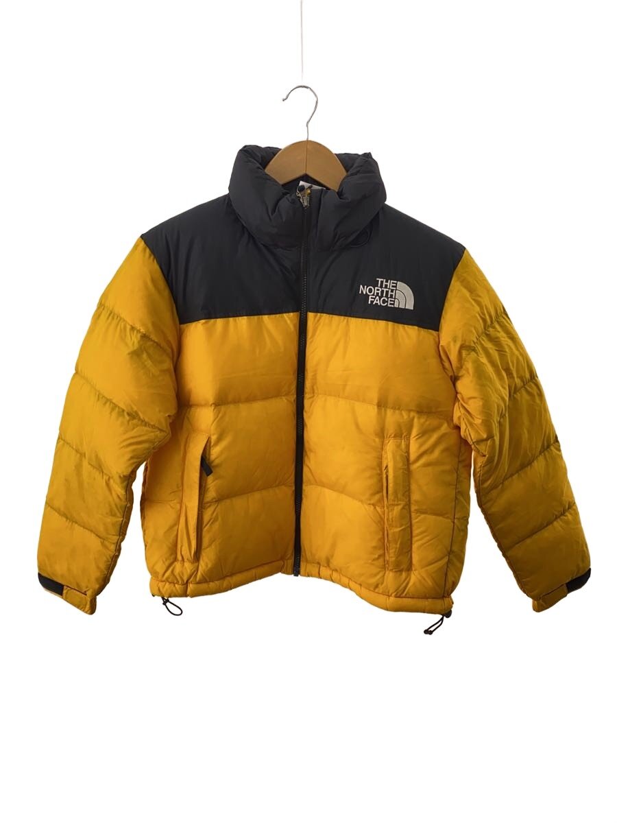 【中古】THE NORTH FACE◆Short Nuptse JACKET/汚れ有/ダウンジャケット/M/ポリエステル/YLW/無地【メンズウェア】｜2ｎｄ STREET 店