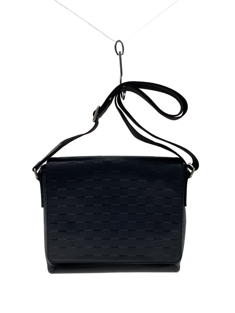 【中古】LOUIS VUITTON◆ディストリクトPM_ダミエ・アンフィニ/なめし革/NVY【御徒面子】