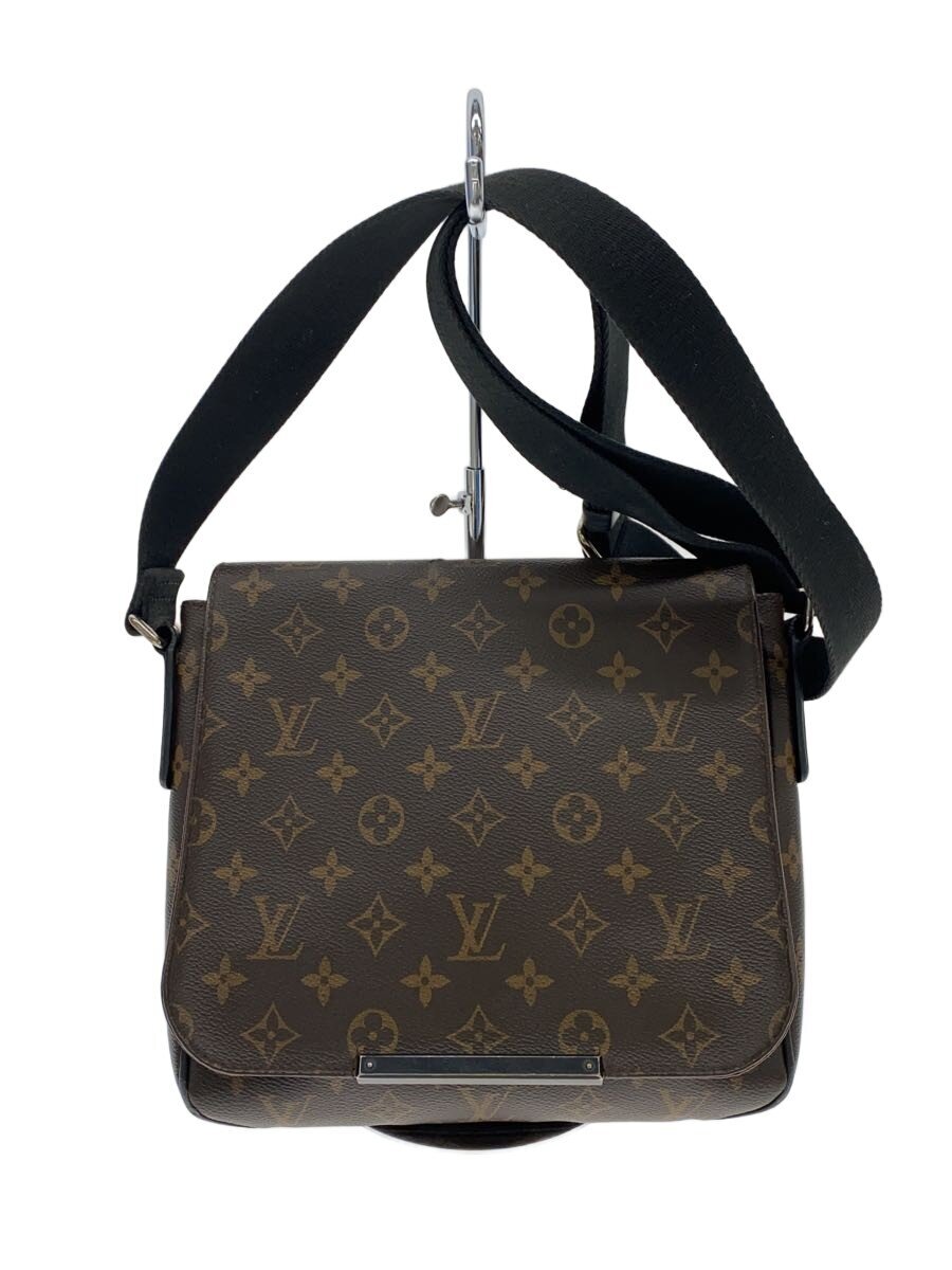 【中古】LOUIS VUITTON◆ディストリクトPM_モノグラム・マカサー/PVC/BRW/モノグラム【御徒面子】