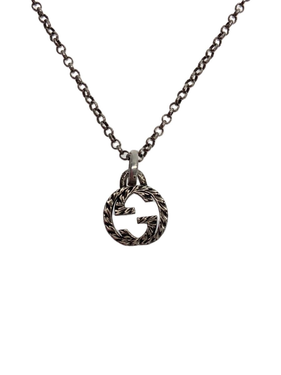 【中古】GUCCI◆インターロッキングG/首飾り/SV925/SLV/とっ始め有/メンズ//【服飾雑貨他】