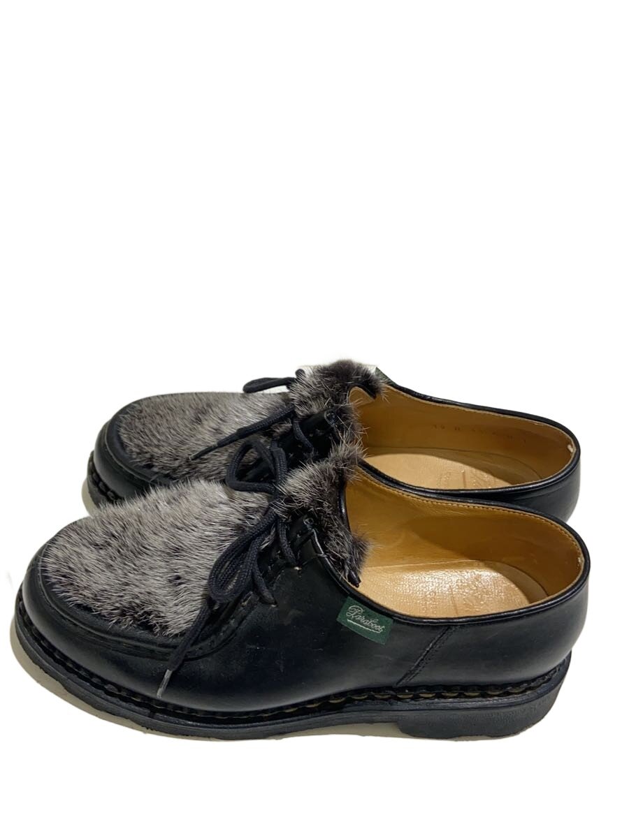 【中古】Paraboot◆MICHAEL VISON/シューズ/UK3.5/BLK/なめし革/ミンクのコート毛皮【シューズ】